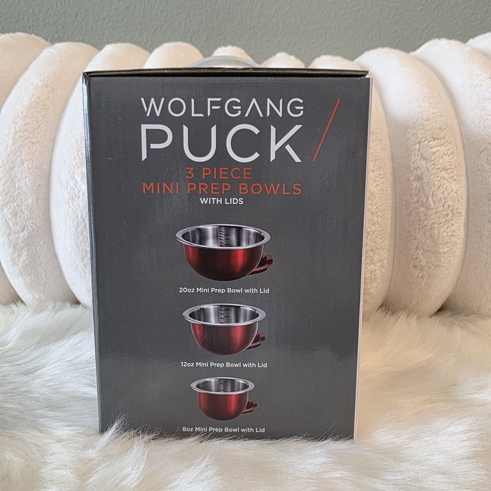 Wolfgang Puck Red Mini Prep Bowls Set - Picture 2 of 6